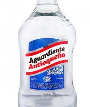 BOTELLA AGUARDIENTE T_AZUL