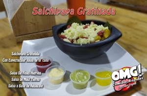 SALCHIPAPA GRATINADA