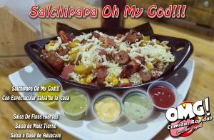 SALCHIPAPA OMG!