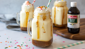 MALTEADA DE VAINILLA Y CARAMELO